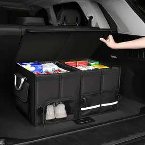 Car storage box, car organizer, trunk storage box, foldable car storage box, outdoor glove box