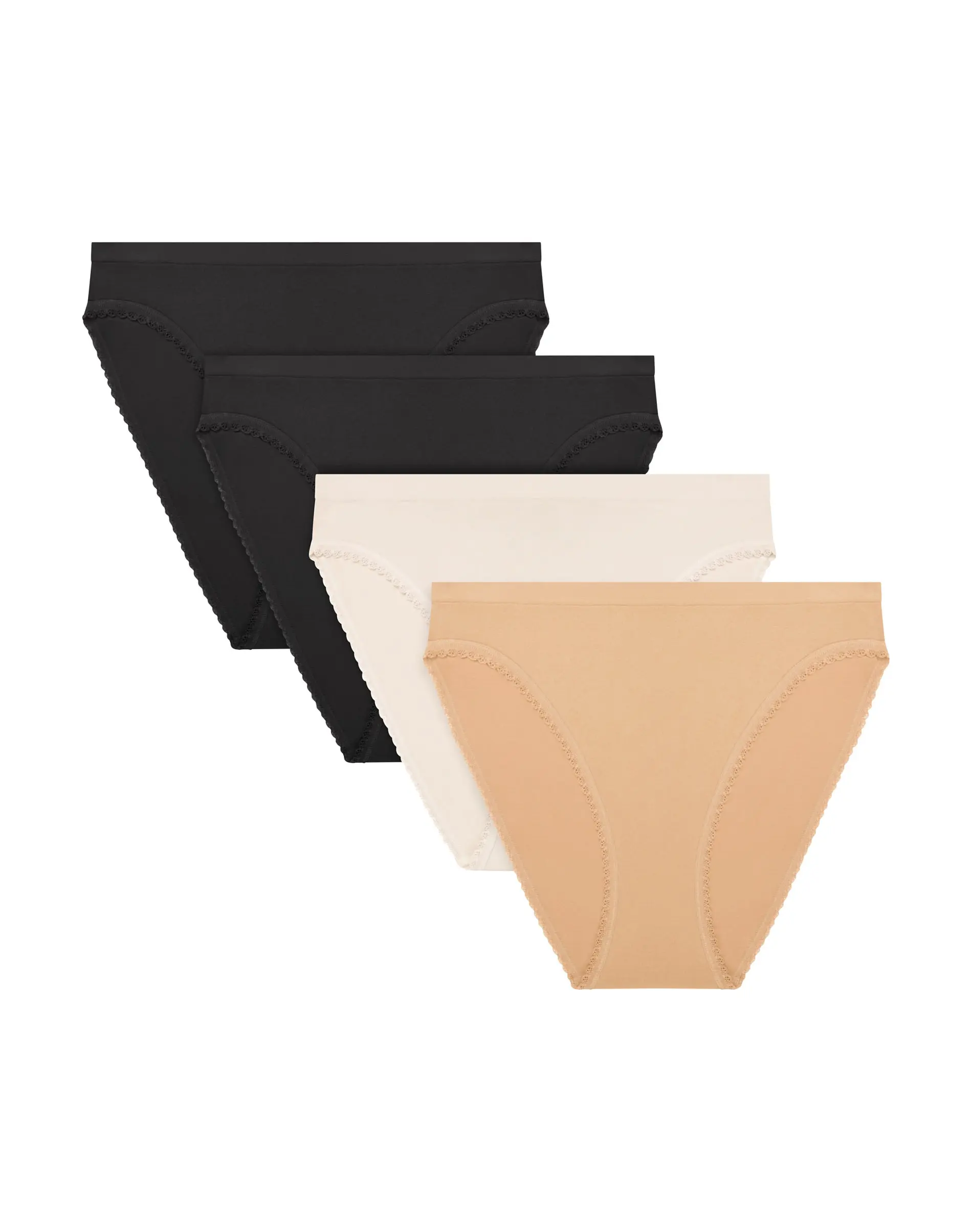 Maidenform Underwear Bikini Pack - 4-Pack - Seamless Mid-Rise Stretch Panties - Moderate Coverage Women's