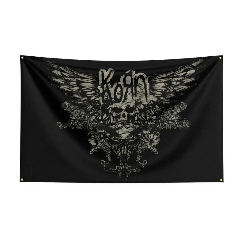 Korn Metal Rock Band Decorative Tapestry - Trippy Bedroom Wall Decor, Spooky Vibe Room Decor, Backdrop Banner Home Accessory