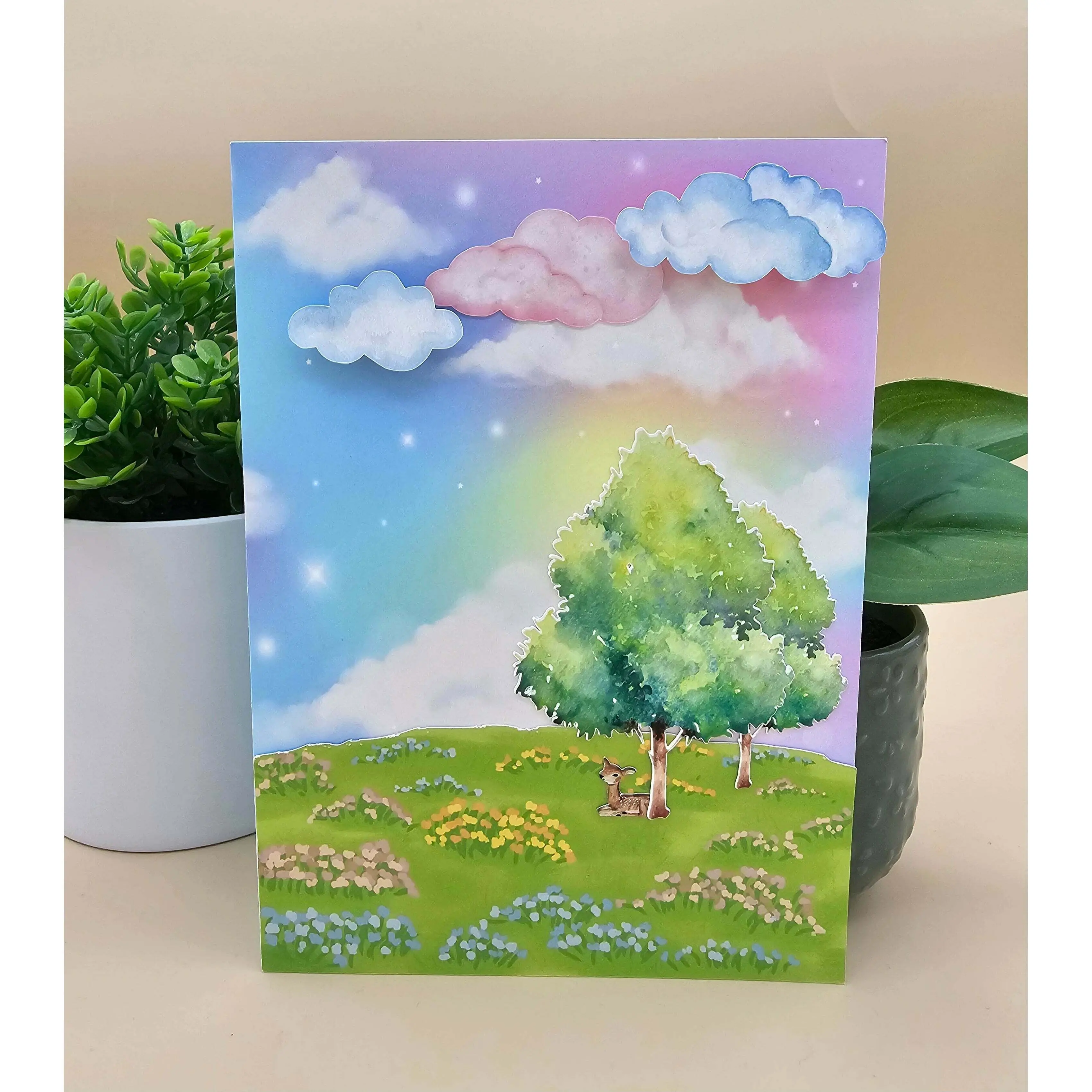 Serenity in the Woodlands Thinking of You Card MR Memorial Card