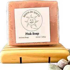 Pink Soap Hemp Oil cold process soap