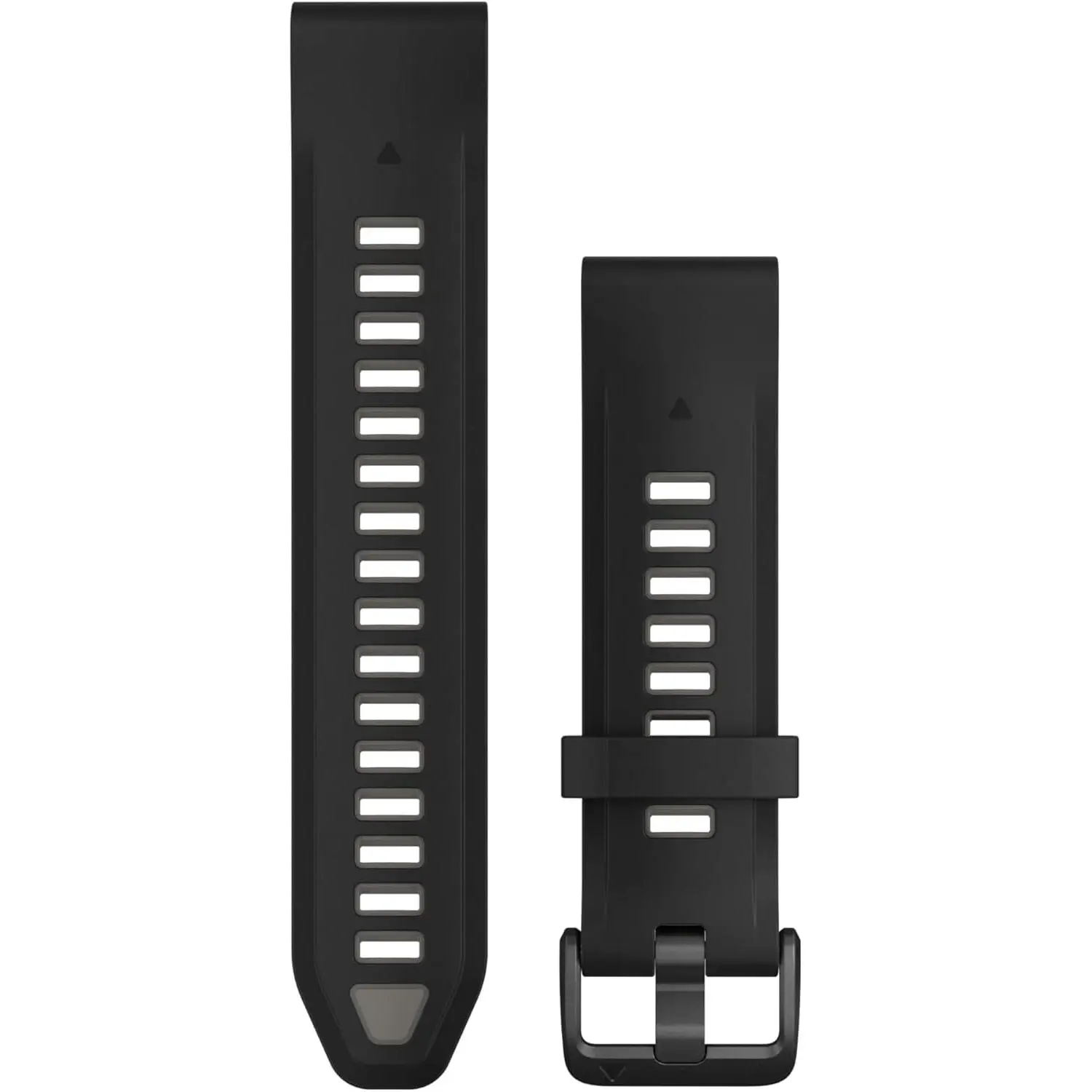 Garmin QuickFit 20 Watch Bands Black/Pebble Gray Silicone (010-13391-00)