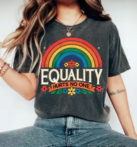 Equality Hurts No One Shirt, Rainbow Pride Shirt, Equal Rights Top, Pride Month TShirt, LGBTQ+ Shirt, LGBTQ+ Gifts, Equality T-Shirt, Trendy Shirt