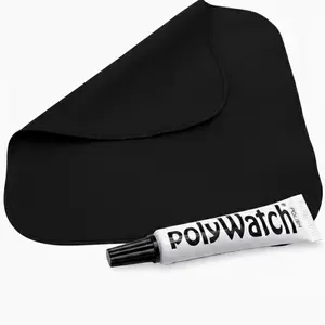 Polywatch Watch Polish | Watch Cleaning Fluid for Plastic Crystal | 5ml Tube of Cleaning Polish | Removes Scratches from Plastic & Acrylic for Mirror Finish -