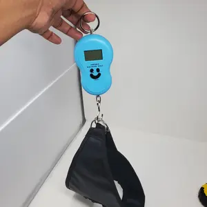 Digital LCD Scale for Rooster Chicken Poultry with Hanging Bag and Rooster Pouch 110 lb 50 kg Durable Black