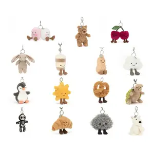 Cute Plush Keychain – Lovely Bag Charm, Adorable Gift Idea Bunny, Valentine's Day Christmas, Halloween,Birthday Cute Gift for Her