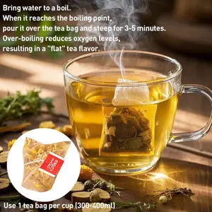Winter Wellness Herbal Tea for Cold Season Relief – Chicory & Gardenia Tea with Dried Orange Peel & Chrysanthemum, Caffeine-Free Immune Support, 15 Tea Bags