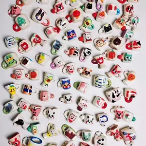 Jovi--A20--Cute hand-painted ceramic cup pendant