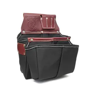 Black Impact Screw Gun Bag - Durable Tool Organizer for Easy Access to Fasteners and Screws 8068, Tool Storage Bag, Tool Pouch