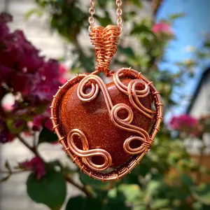 Goldstone Heart Pendant
