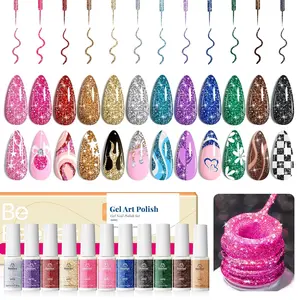 Beetles Liner Gel Polish DIY Nails at home Soak Off Uv Nail Art Manicure Gifts for Women Glitter Glue Cutics  Cosmetic #TikTokShopBacktoSchool