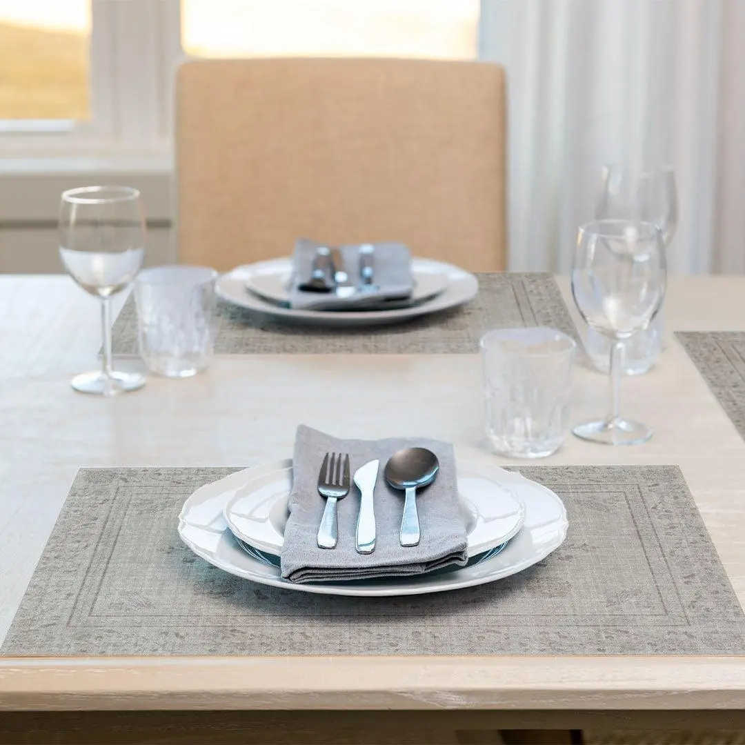 Audrey Placemat | Cream - Premium Vinyl Mat