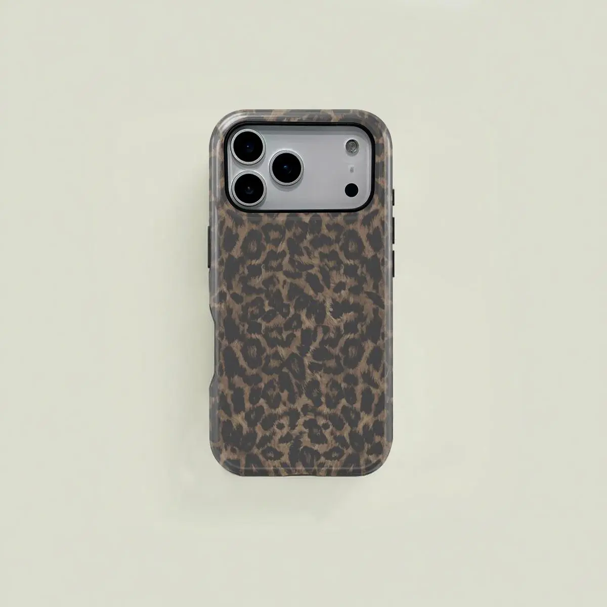 Retro Brown-Black Leopard Print Durable 2-in-1 Protective Phone Case - MagSafe Compatible, Personalized Phone Accessories for iPhone 17/16/15/14/13/12/11 Pro Max/Plus/Pro, Ideal Birthday Gift