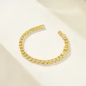 Virelyn B Gold Ankle Bracelets for Women, 14K Gold Anklets Chunky Cuban Link Chain Summer Beach Foot Jewelry Gifts & Jewelry for Christmas Gifts 9" or 11" Adjustable Extension Chain Mothers Day Gift Ideas