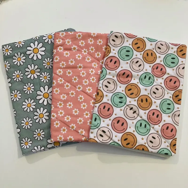 Bible Book Cover Handmade | Christian Gifts | 100% Cotton Fabric Cover with Pockets for Ripping Protection - Custom Sizes Available