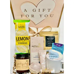 Sending a Hug Gift Box – Cozy Hygge Care Package, Thinking of You & Sympathy Gift for Her