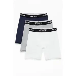 Pacsun Men's 3 Pack Neutral Blue Boxer Briefs