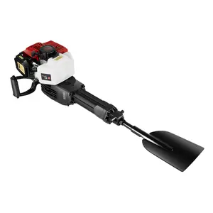 SHANGMAKEL 52CC 1900W Portable Tree Digger Machine Gas Powered Stump Removal Root Cutting Shovel for Garden Landscaping Forestry Farm Yard Digging Tool