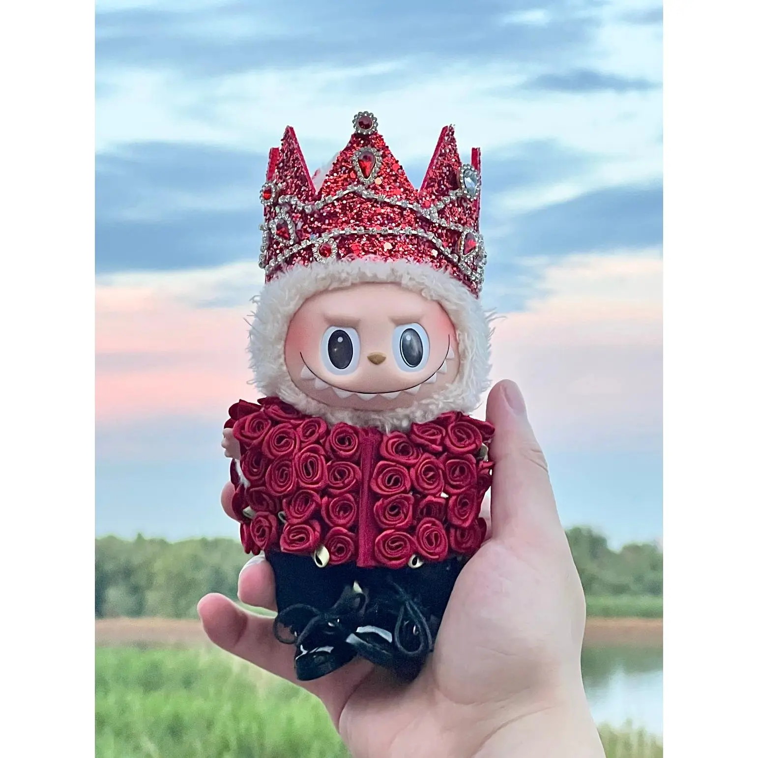 Doll Clothes Red Rose Idol Outfits Collection Fits LABUBU (GDPINK01)