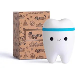 Nutty Toys Super Slow Rising Jumbo Squishy Tooth - Soft & Scented Stress Relief for Boys, Girls, Adults, Top Easter Basket Stuffer Gift Idea for Kids, Tweens, Teens, Best Dental & Dentist Gifts 2026