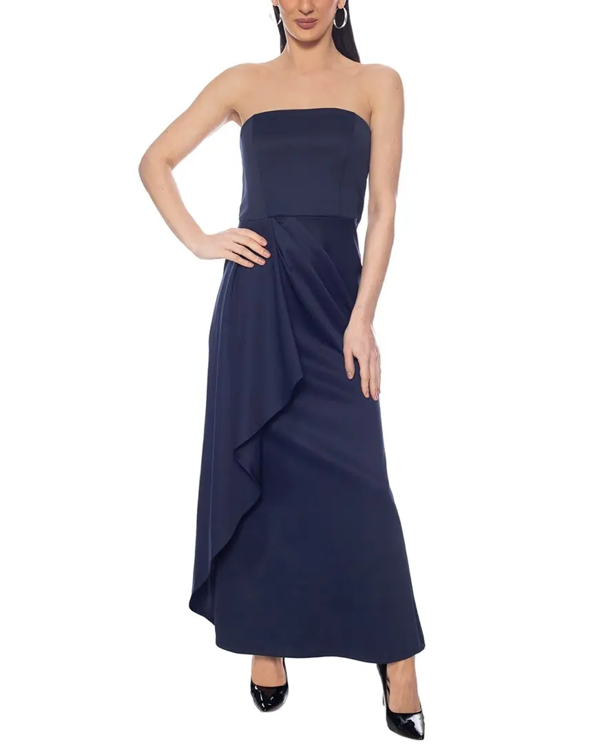 Oleg Cassini Solid Maxi Dress