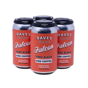 Falcon Pure Black Iced Coffee 4-Pack – Bold Coffee Ready-to-Drink Brew