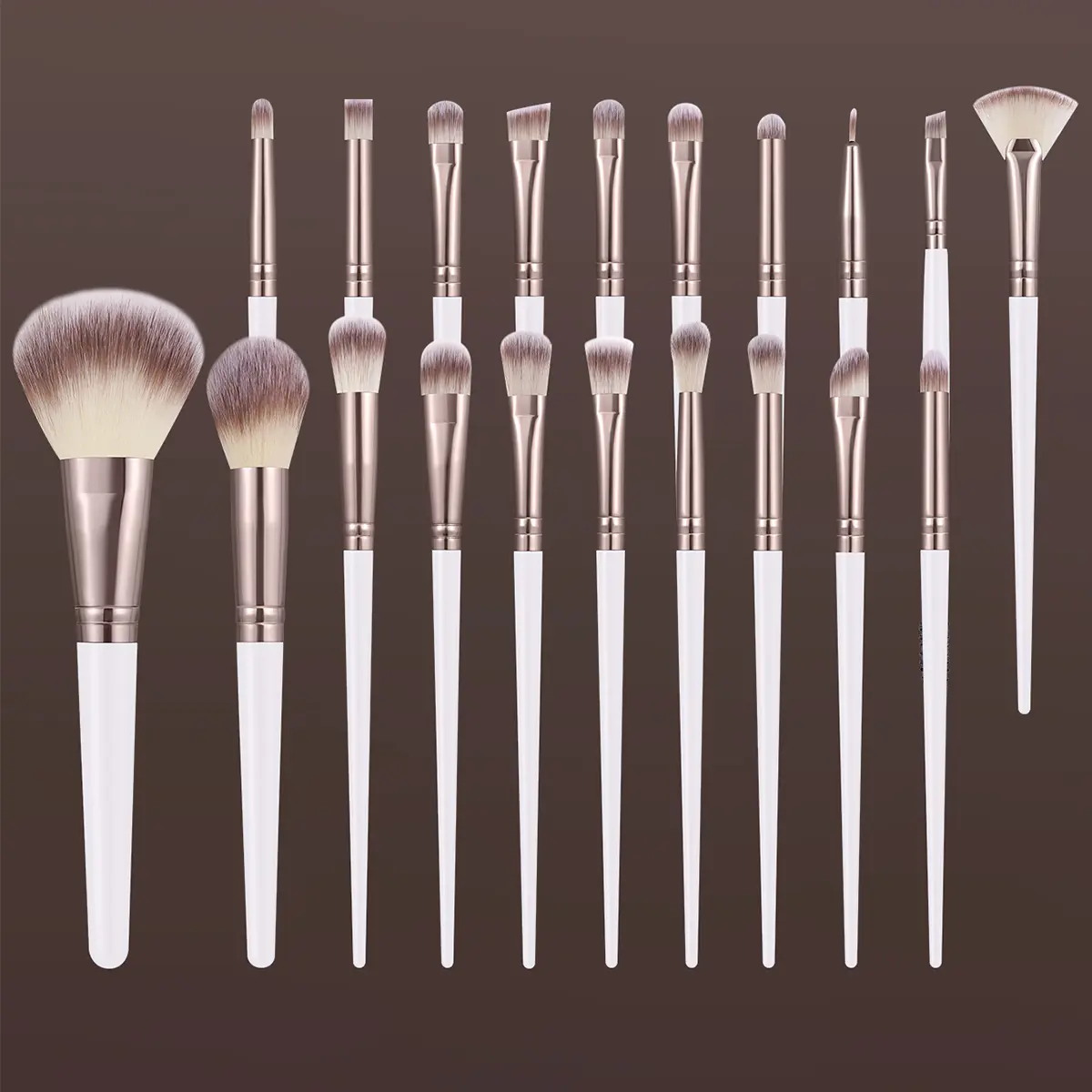 20-Piece Cosmetic Brush Set - High-Quality Synthetic Bristles, Makeup Blending Brush Included, for Daily Makeup & All Skins: Powder, Foundation, Halo Dye, Blush, Concealer, Eye Shadow, Blusher