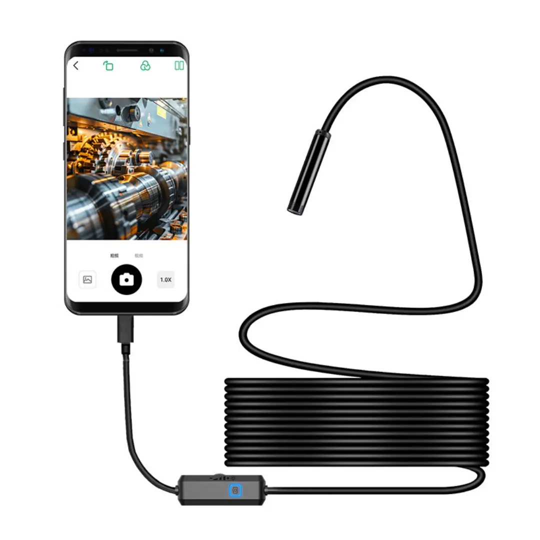 3-in-1 USB Endoscope Camera - Flexible Pipe Inspection Tool with Infrared Night Vision, Smartphone-Compatible, Ideal for DIY Enthusiasts, Car Pipe Repairs