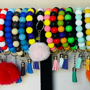 1 assorted Silicone Beaded Wristlet