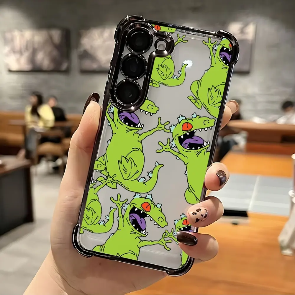 Adorable Cartoon Design Featuring Mischievous Characters, This Phone Case Is Compatible with for samsung for galaxy S25, S24, S23, S22, S21 FE Ultra Plus, Offering a Transparent Soft Back That Protects Against Drops.