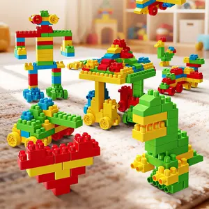 104/208/312 PCS Micro Miniature Building Blocks Set, Cute Mini Dinosaur Animal Car Puzzle Kit, Kids STEM Arts & Crafts Sensory Toy, Creative Office Stationery Desk Decor, Executive Fidget Blocks Gift for Adults & Kids