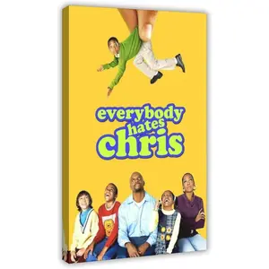 Everybody Hates Chris Comedy TV Series Restaurant Club Corridor 1 Canvas Poster Bedroom Decor Landscape Office Room Decor Gift Frame
