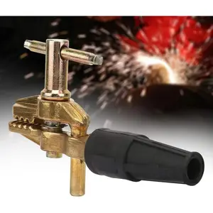800A Heavy Duty Brass Ground Welding Clamp, Industrial Ground Wire Clamp for Welder Tools