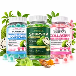 Soursop Triple-Action Wellness Formula Natural Dietary Supplement – Magnesium + Herbal + Collagen Gummies, 8500mg High-Potency Support for Immunity, Energy, Skin & Joint Health