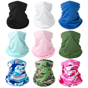 6-Pack / 9-Pack Unisex Summer Neck Gaiters — UV-Resistant & Dust-Proof | Cooling & Comforting | Sun Protection Scarf & Headband | Breathable "Ice Silk" Fabric | Outdoor Sunshade, Quick-Drying, Multi-Functional "Magic" Headwear & Cycling Face Mask
