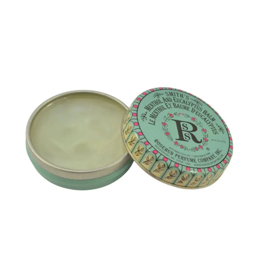 Rosebud Perfume Co. Scented Menthol Mix & Eucalyptus Multi-Use Balm - Gentle Moisturizer for Lip Care, Body Care, Soothing Skin Repair, 0.8 oz Skincare Lip Treatment