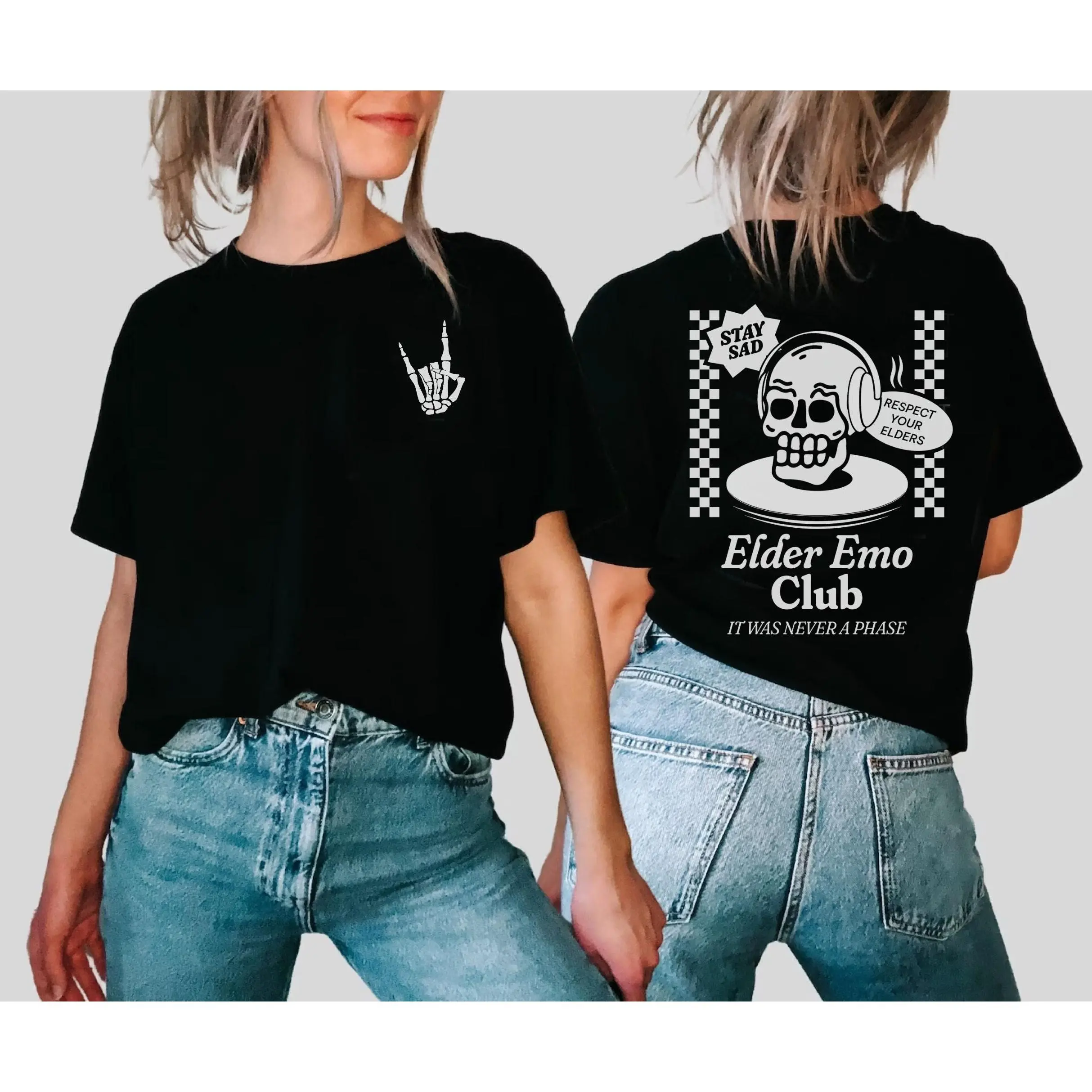Elder Emo Shirt, When We Were Young Festival, Emo Gift, Emo Tees, Emo T-shirt, Scene shirt, It Was Never A Phase, Emo Forever, Goth Emo Tee
