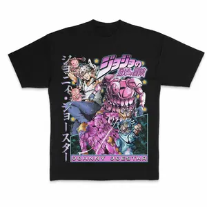 Classic Johnny Joestar T-Shirt, JoJo Steel Ball Run Anime Graphic Tee