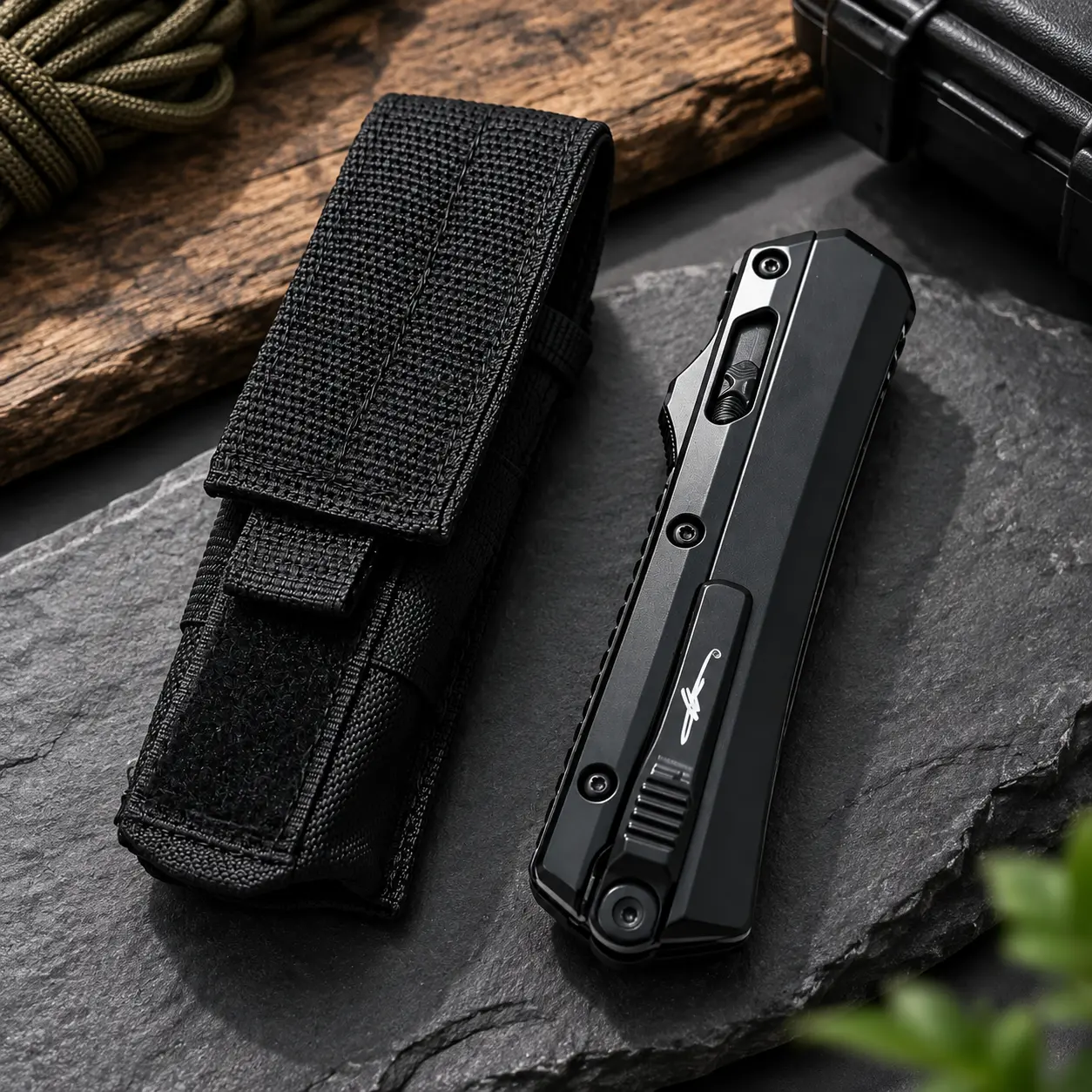 EDC Folding Multi-Tool with Pocket Clip & Carrying Bag, Compact Pocket Utility Tool for Outdoor Camping & Everyday Carry,Chrismasgift,gift for men