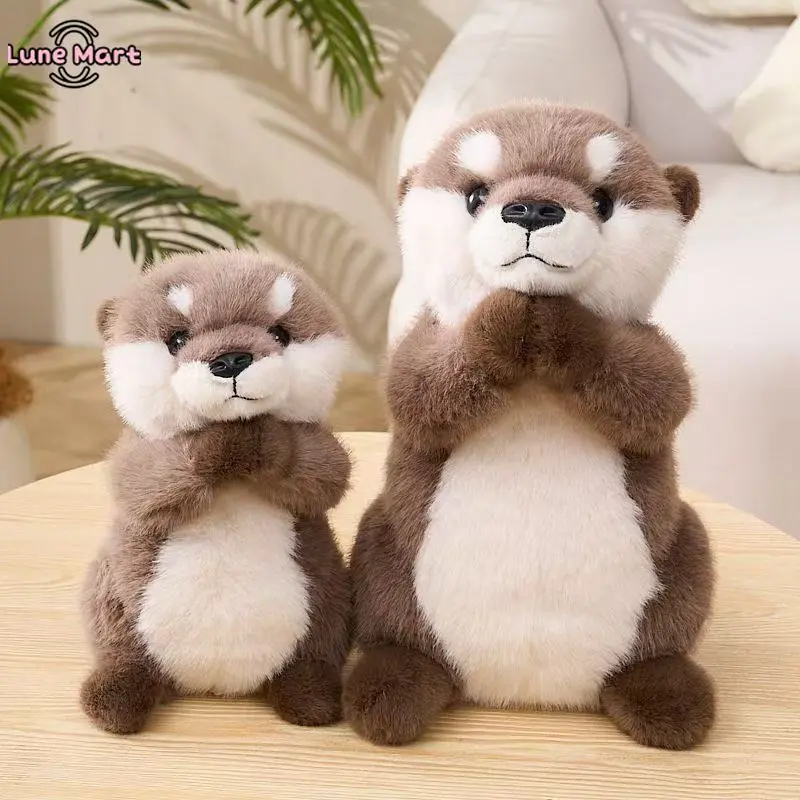 Cute Sea Otter Stuffed Animal, Soft Fluffy Plushie with Fine Stitching, Durable Cuddly Companion for Kids & Adults, Ideal Home Decor Gift, Durable Soft Fluffy, Soft Cuddly Gift