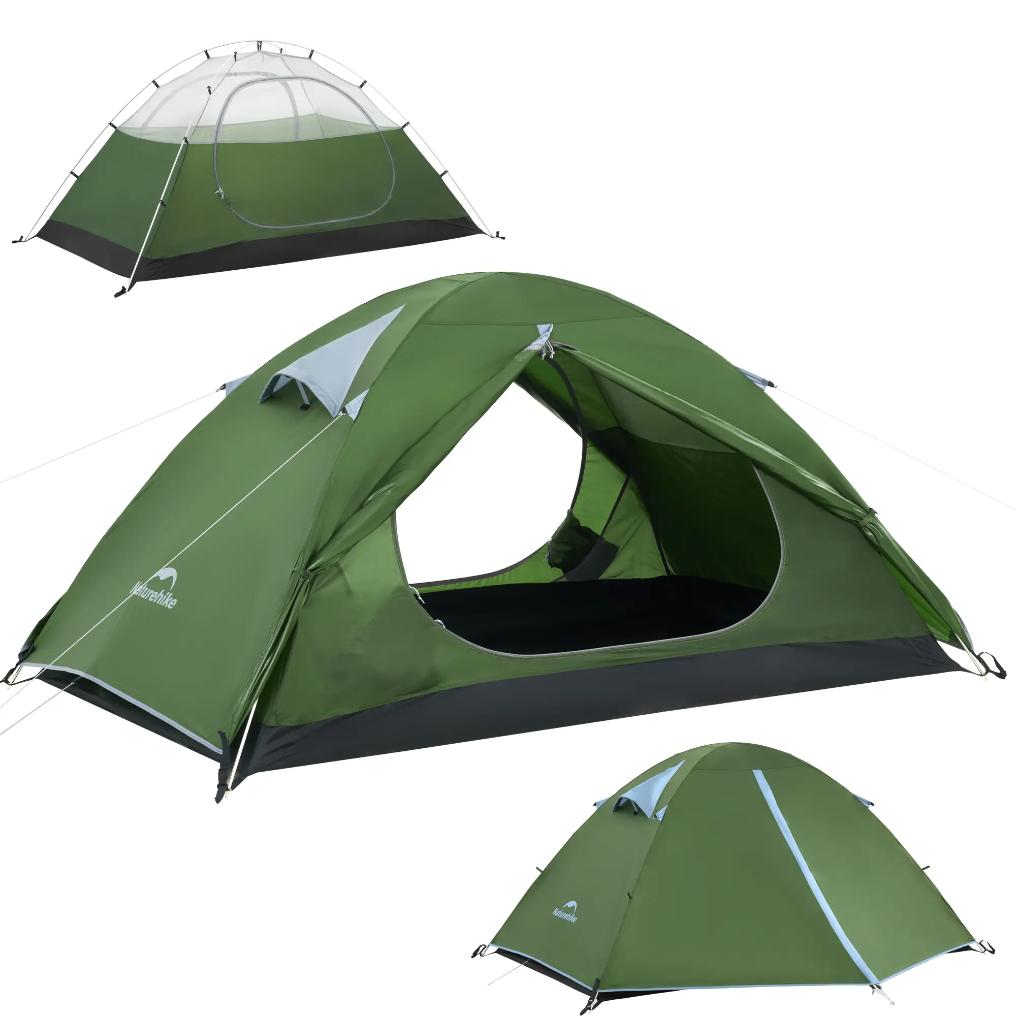 Naturehike Bleik 2-Person Backpacking Tent, Tearproof 2-Person Camping Tent for Outdoor Hiking Adventures, Tearproof Tents, Two-Person Tents