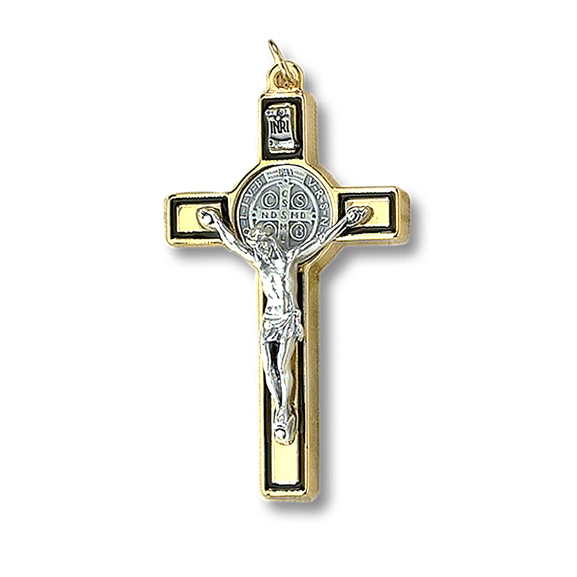 Saint Benedict Crucifix Golden/Black Color