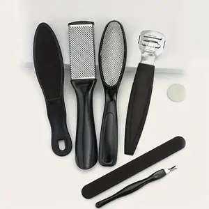 Professional Foot Care Set, 7-Piece Salon Pedicure Tools Kit, Dead Skin Remover Callus Scraper, Cuticle Exfoliator, Deep Cleaning & Smooth Feet, Portable Home Spa