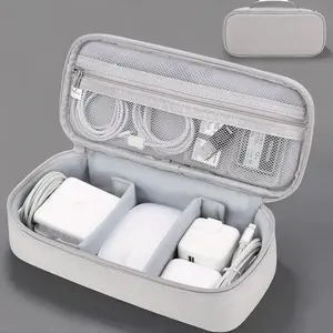 Electronics Travel Organizer Bag, Durable Pouch, 1 CountPortable Carrying Case for Cables, Charger and Cords,External Power Bank & Hard Drive, Travel Accessories, Travel Home Organizer