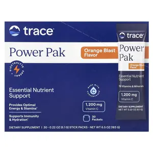 Trace Power Pak, Orange Blast, 30 Stick Packets, 0.22 oz (6.1 g) Each