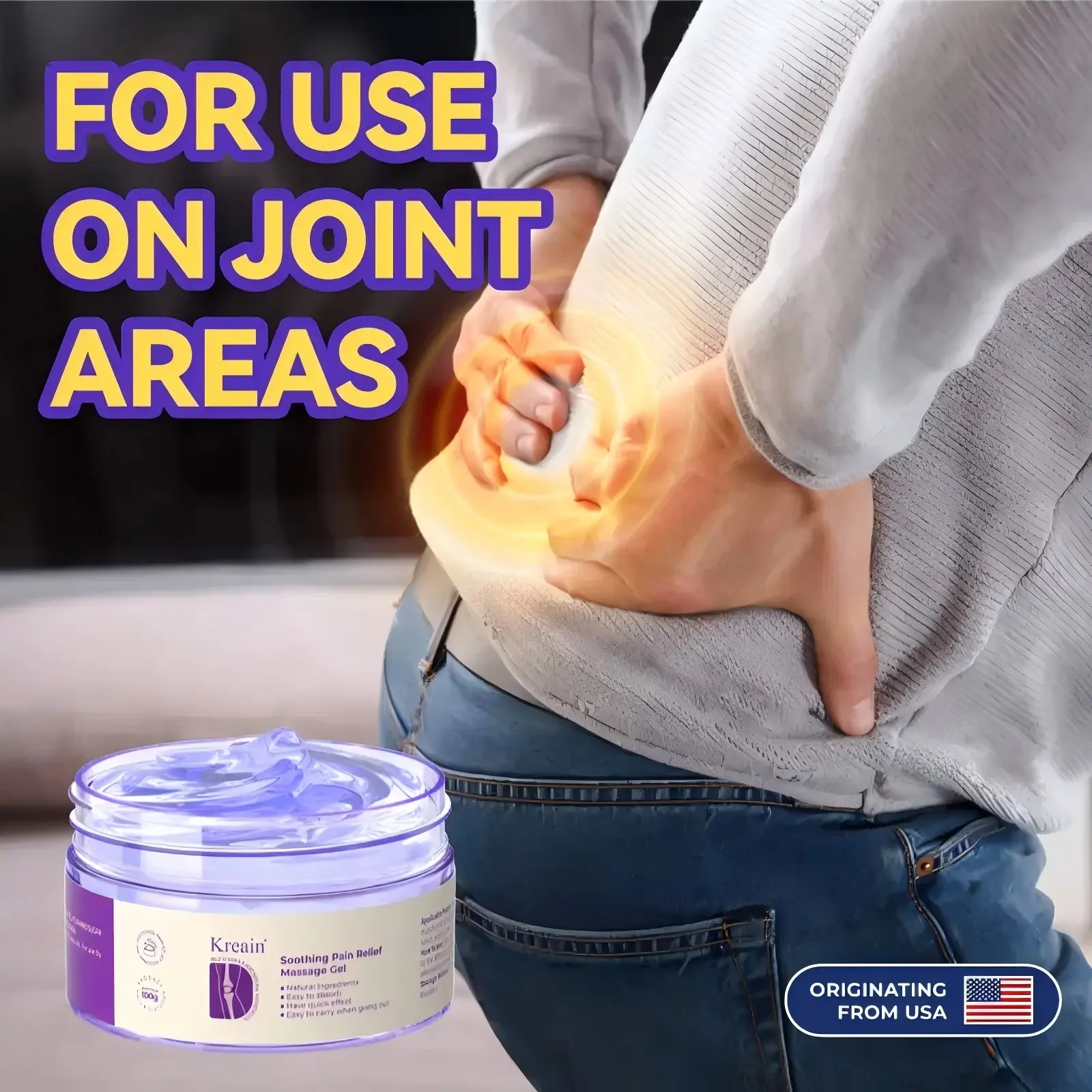 Kreain 9【Free Quantity Matches Your Purchase!】purple gel turmeric extract sodium sulfate chondroitin Emu oil and other natural materials#DealsForYouDays#summerwins