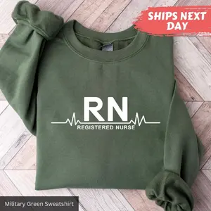 Registered Nurse Sweatshirt, Rn Sweatshirt, Nurse Hoodie, Nursing Sweatshirt, Nurse Gift, Gift For Nurse, Nurse Appreciation, Rn Gift