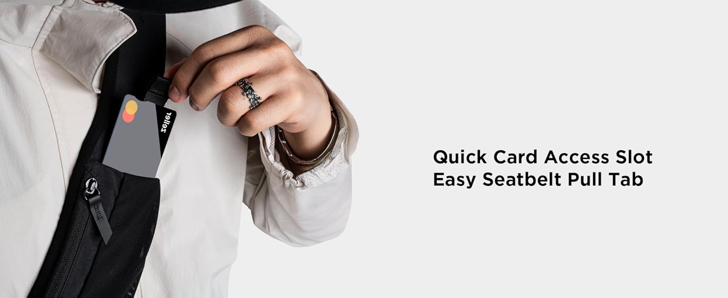 ALPAKA Metro Crossbody Left Shoulder 7.5L - Crossbody Bag Men,Sling Backpack - Fits 11" Tablet - Single Shoulder with YKK Zipper - Expandable Water Bottle Pocket - Phone Sleeve- Black Axoflux 210D