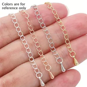 Jewelry-making extension chain for necklaces, bracelets and decorative craft chain accessories, with lobster clasp, Diy Jewelry Accessories