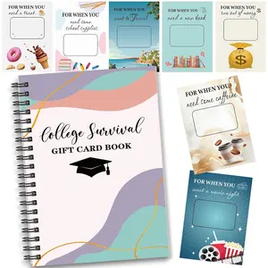 Graduation Gift Card Album 7x5 Inches, College Survival Handbook Compilation Booklet, Ideal for 2026 Celebrations & Keepsakes